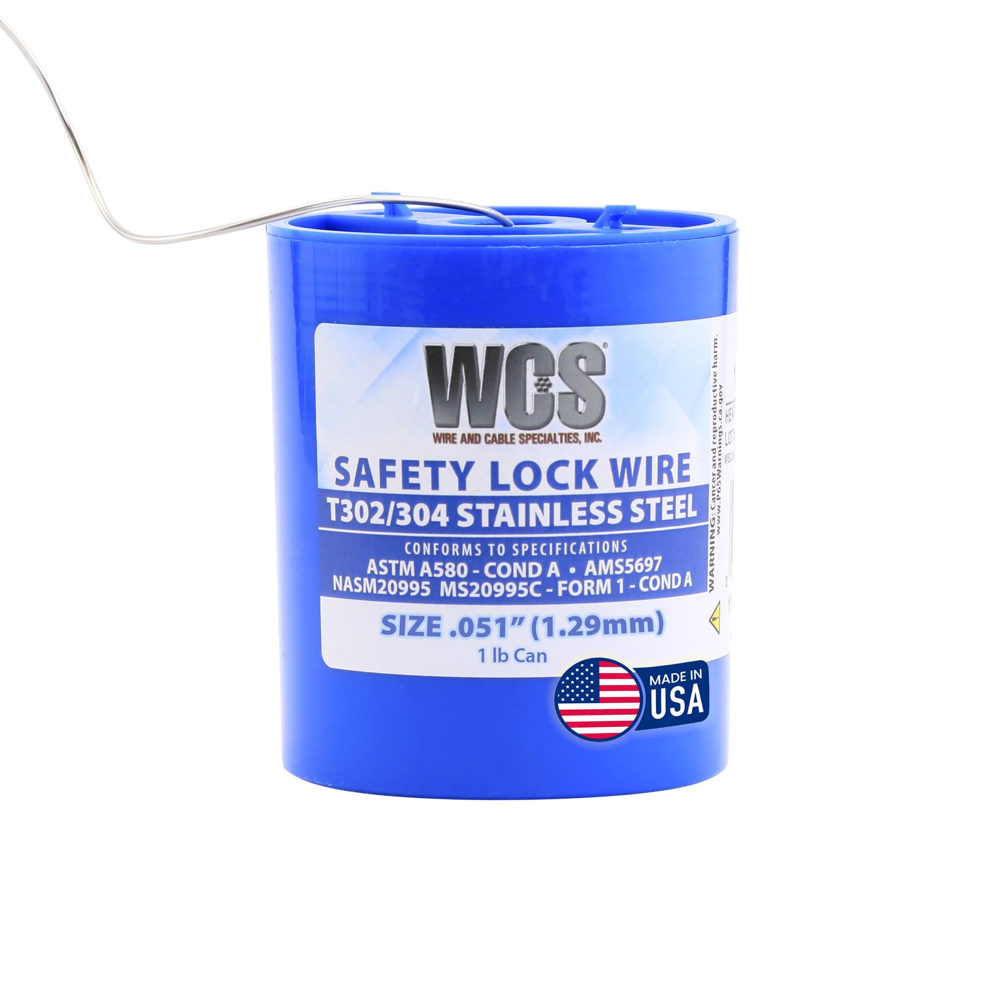 Military Standard MS20995 Pure Copper Breakaway Safety Wire (0.028" Dia, 1 lb)